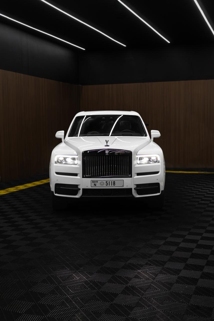 Rolls Royce Cullinan Black Badge White 2024 rental dubai