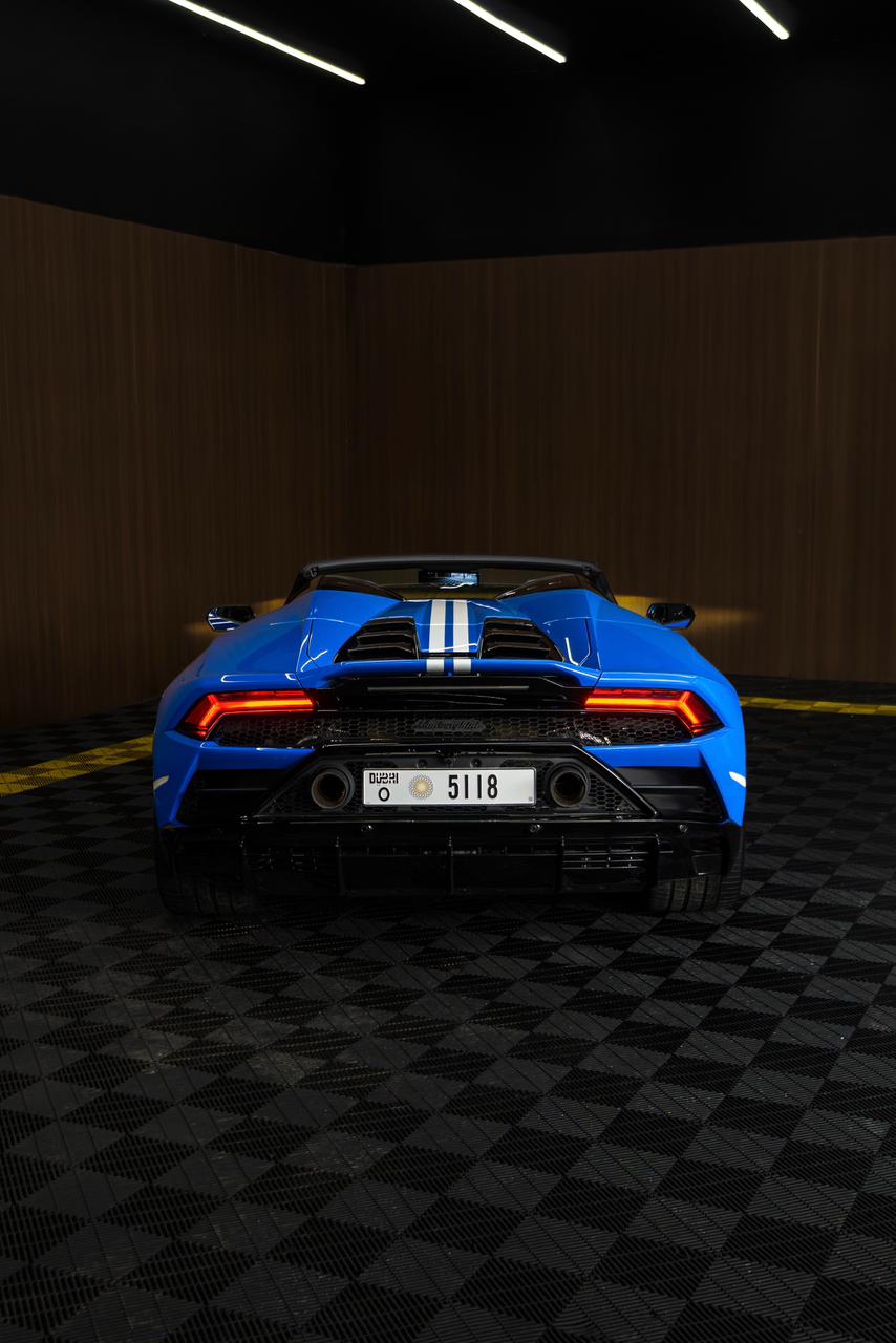 Lamborghini Evo Spider Limited Edition 1 of 60 (60th Anniversary Edition)  BLUE 2024 Rental Dubai