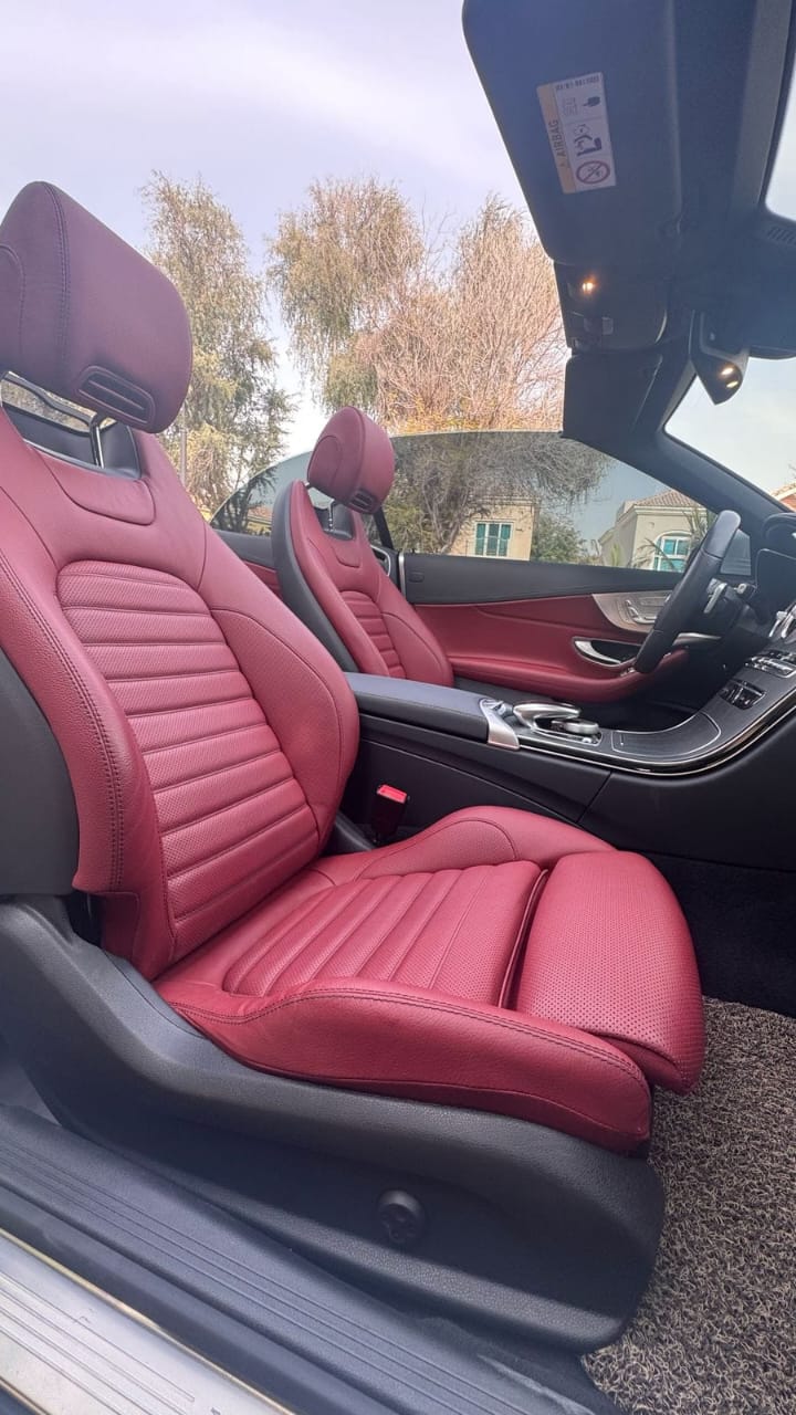 Mercedes C200 Convertible 2023  WHITE 2023 Rental Dubai
