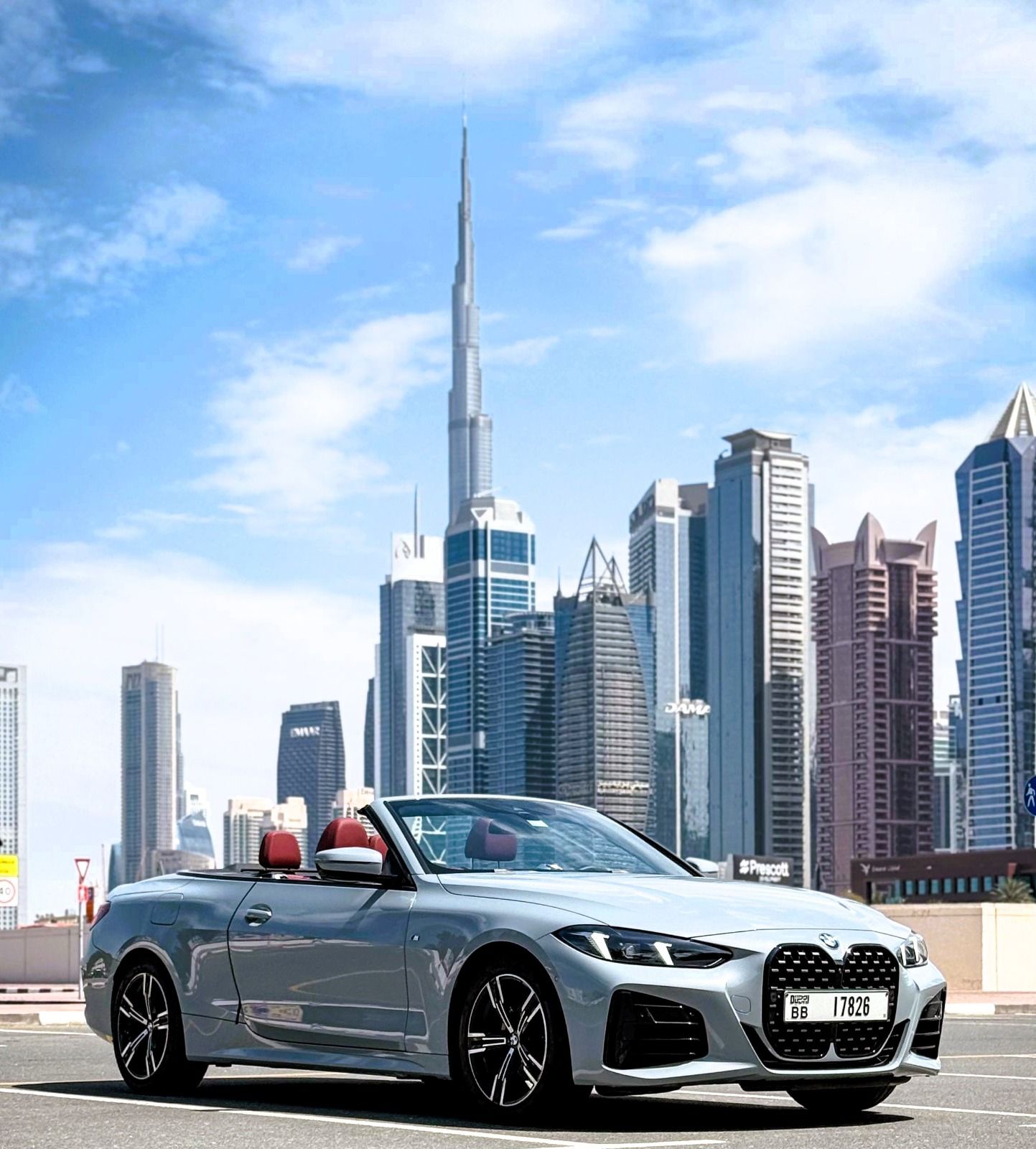 BMW 420i Convertible 2025  Nardo Grey 2025 Rental Dubai