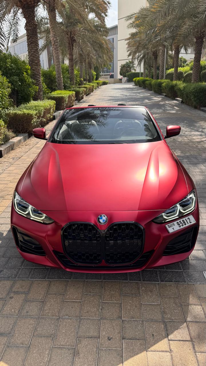 BMW 430i  Convertible  RED 2024 Rental Dubai