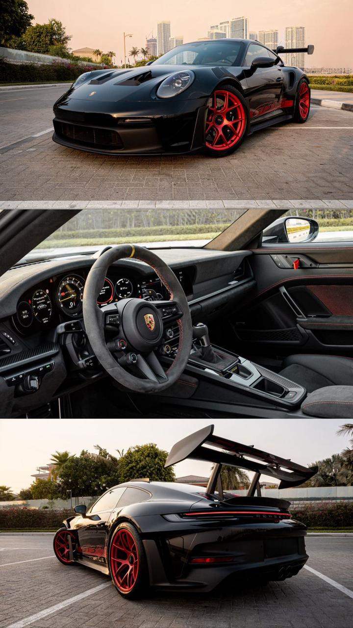 Porsche 911 GT3 RS 2025  BLACK 2025 Rental Dubai