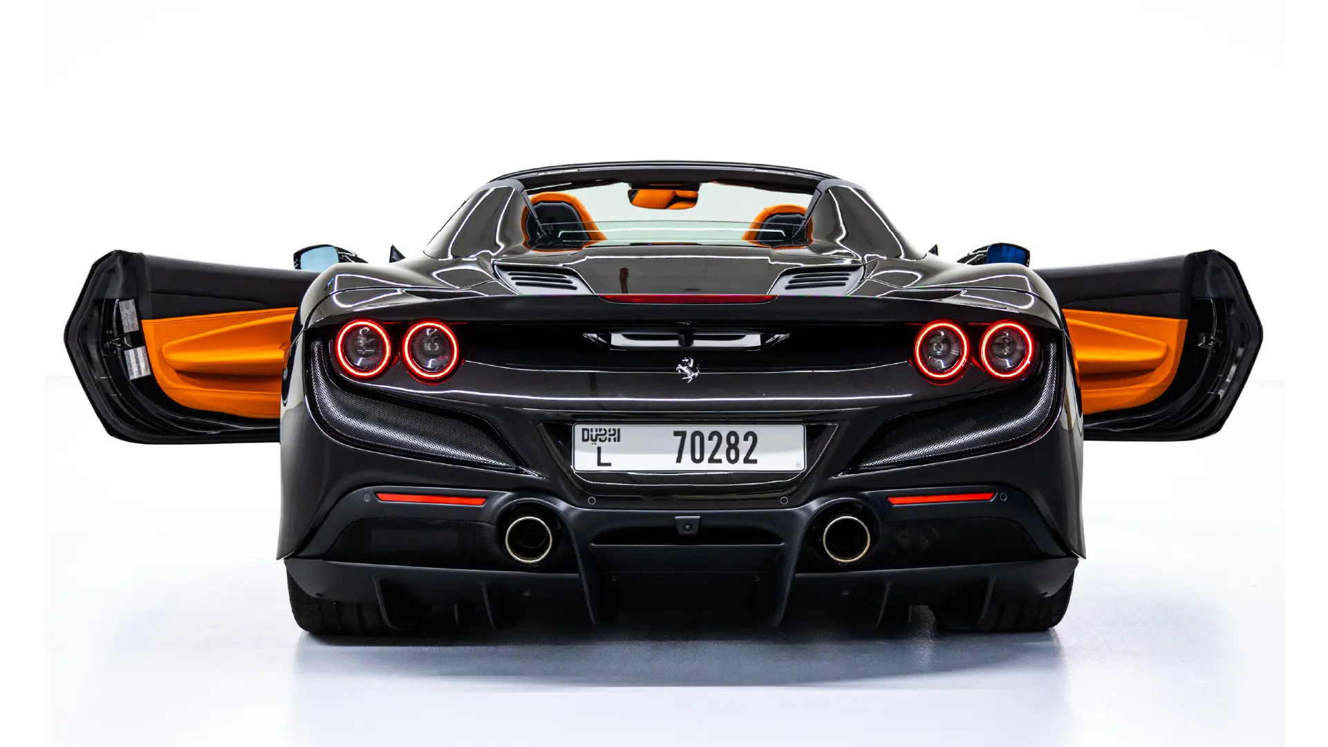 Ferrari F8 Spider  BLACK 2024 Rental Dubai