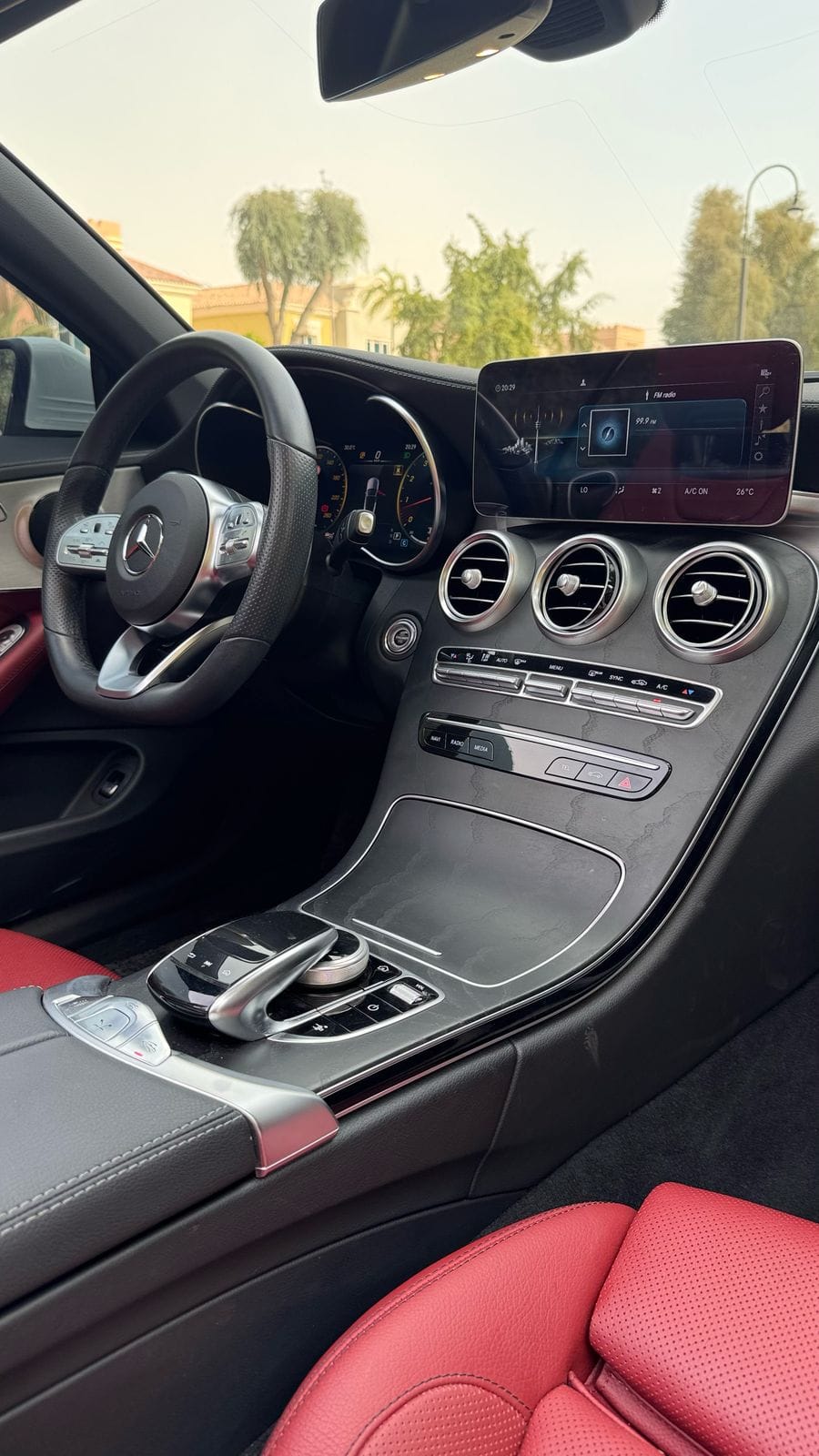 Mercedes C200 Convertible 2023  WHITE 2023 Rental Dubai