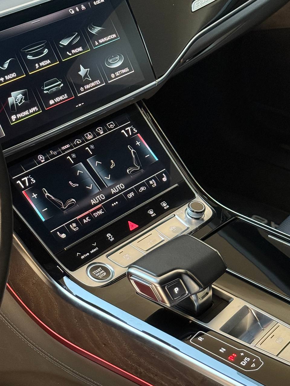 Audi A8  BLACK 2024 Rental Dubai