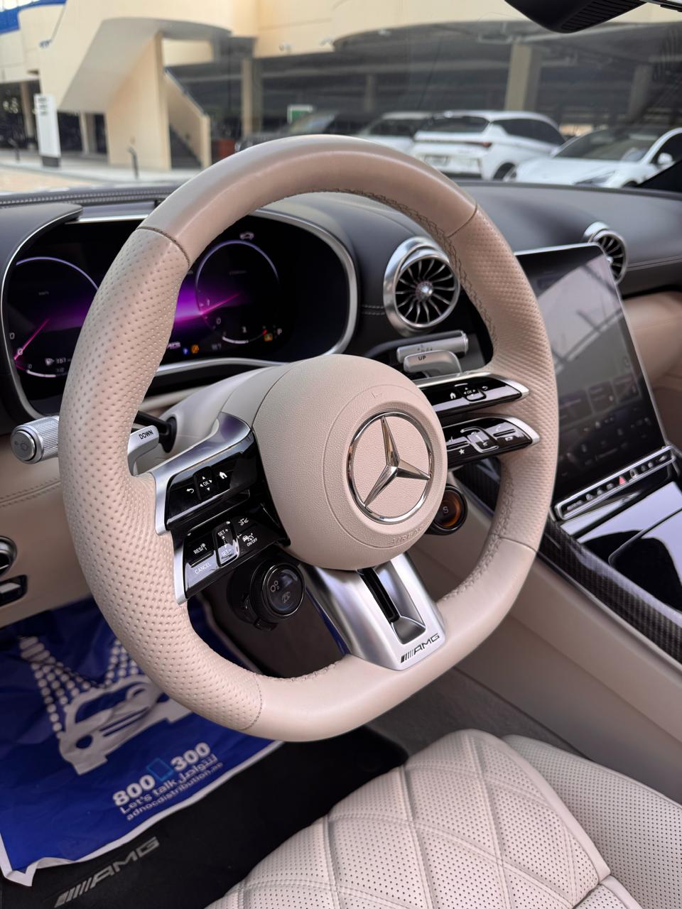 Mercedes AMG SL 55  WHITE 2023 Rental Dubai