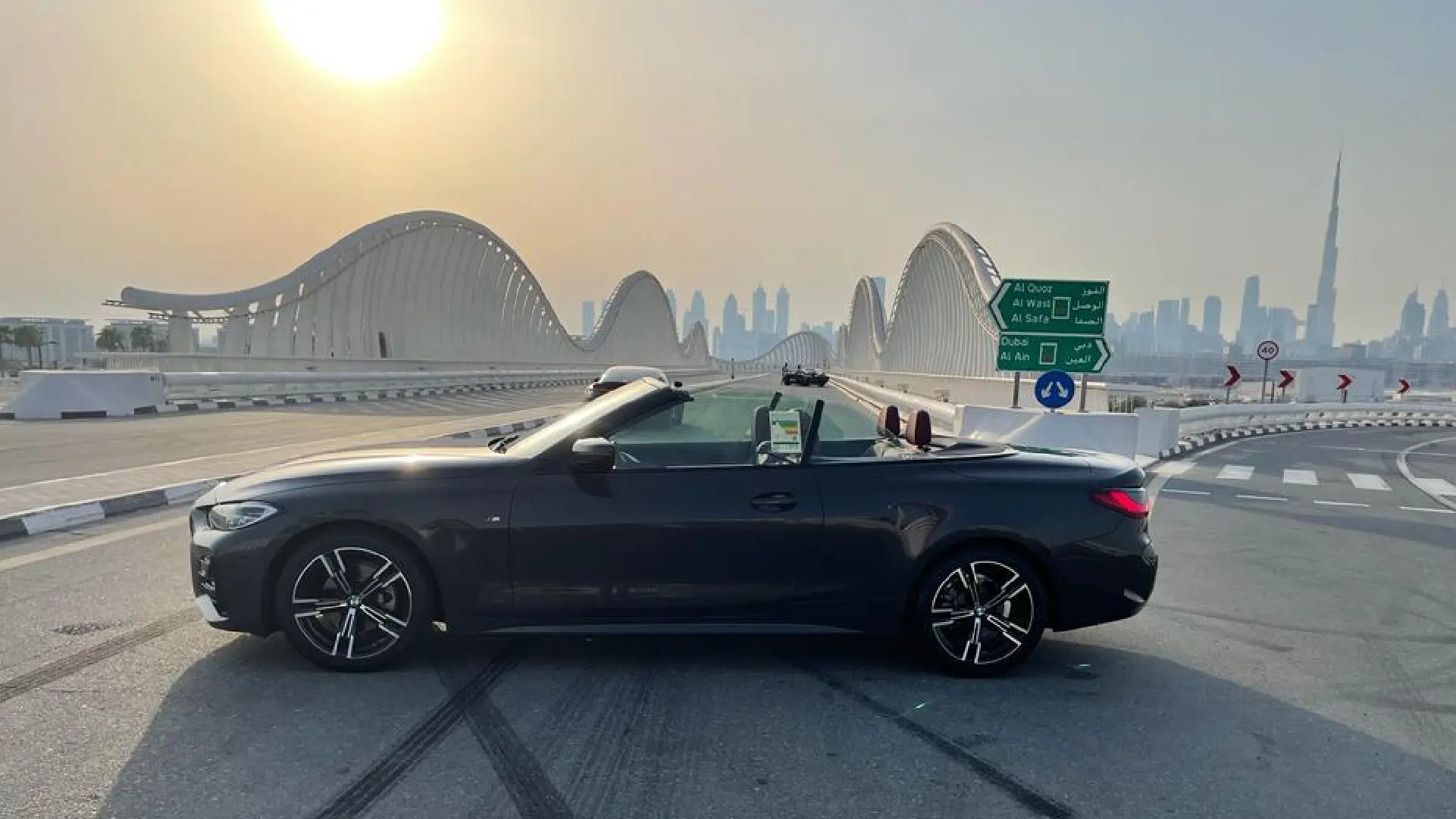 BMW 420i Convertible  GREY 2024 Rental Dubai