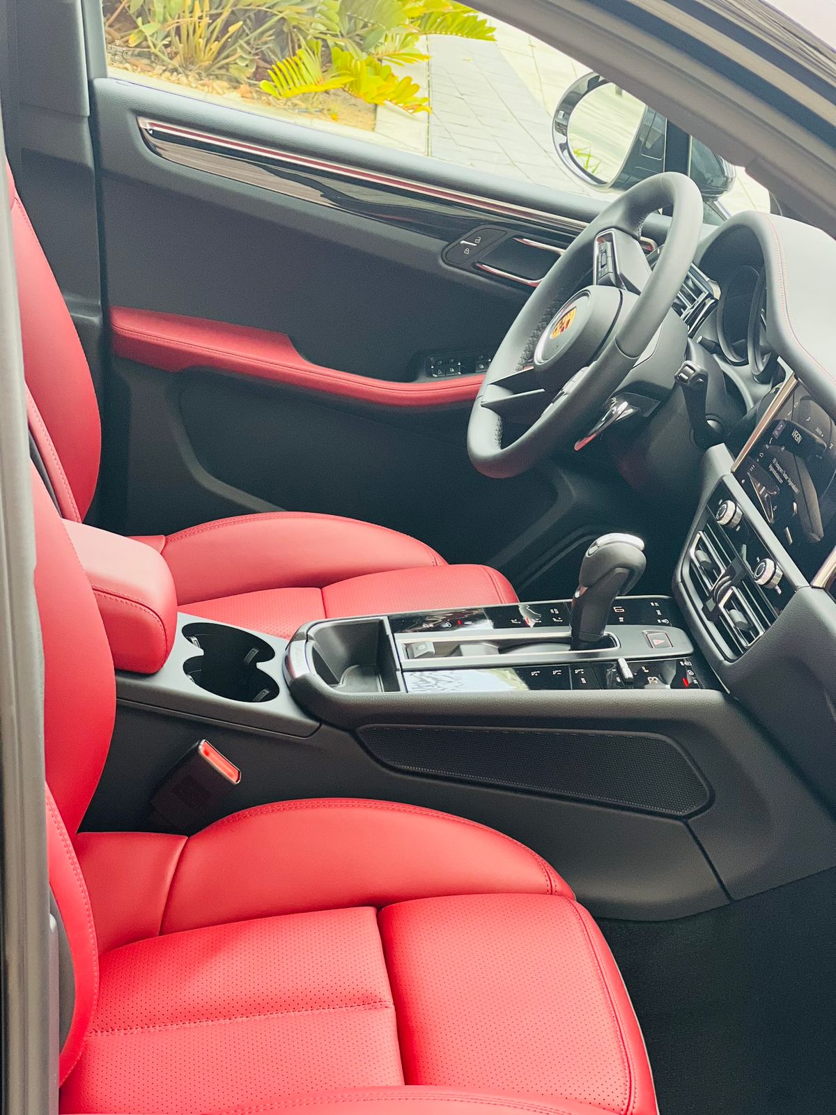 Porsche Macan S 2023 (red beautiful interior)  BLACK 2023 Rental Dubai