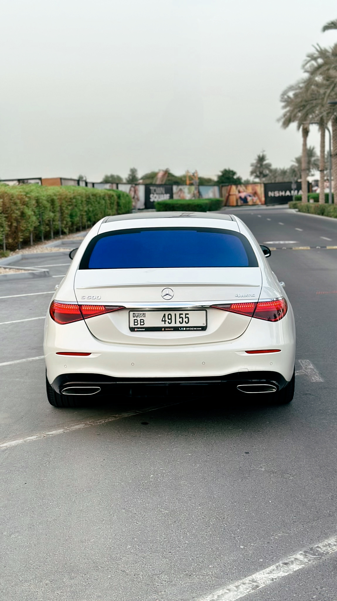 Mercedes Benz S500 W223 4MATIC  WHITE 2024 Rental Dubai