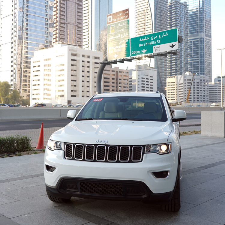  Jeep Grand Cherokee  WHITE 2021 Rental Dubai