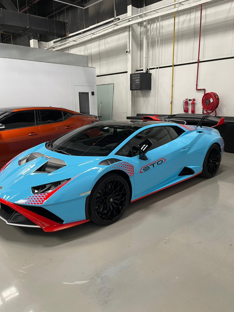 Lamborghini Huracan STO 2024  BLUE  Rental Dubai