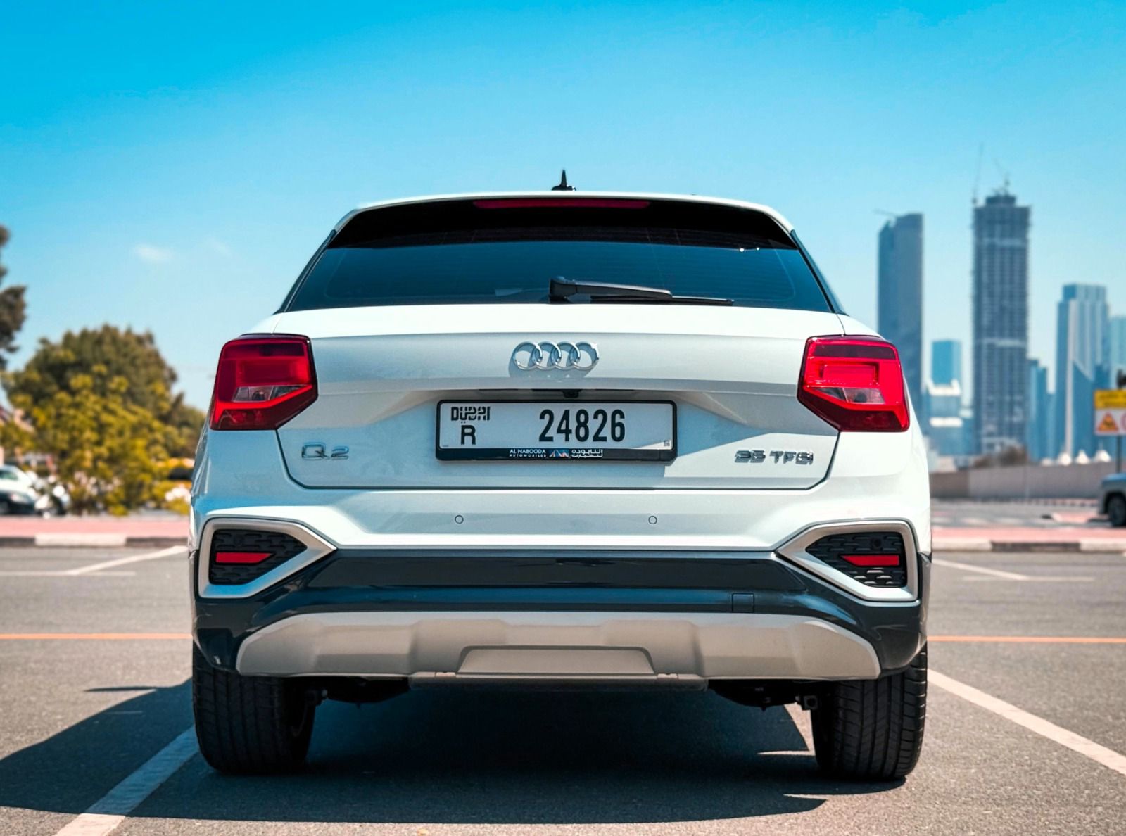 Audi Q2 2025  WHITE  Rental Dubai