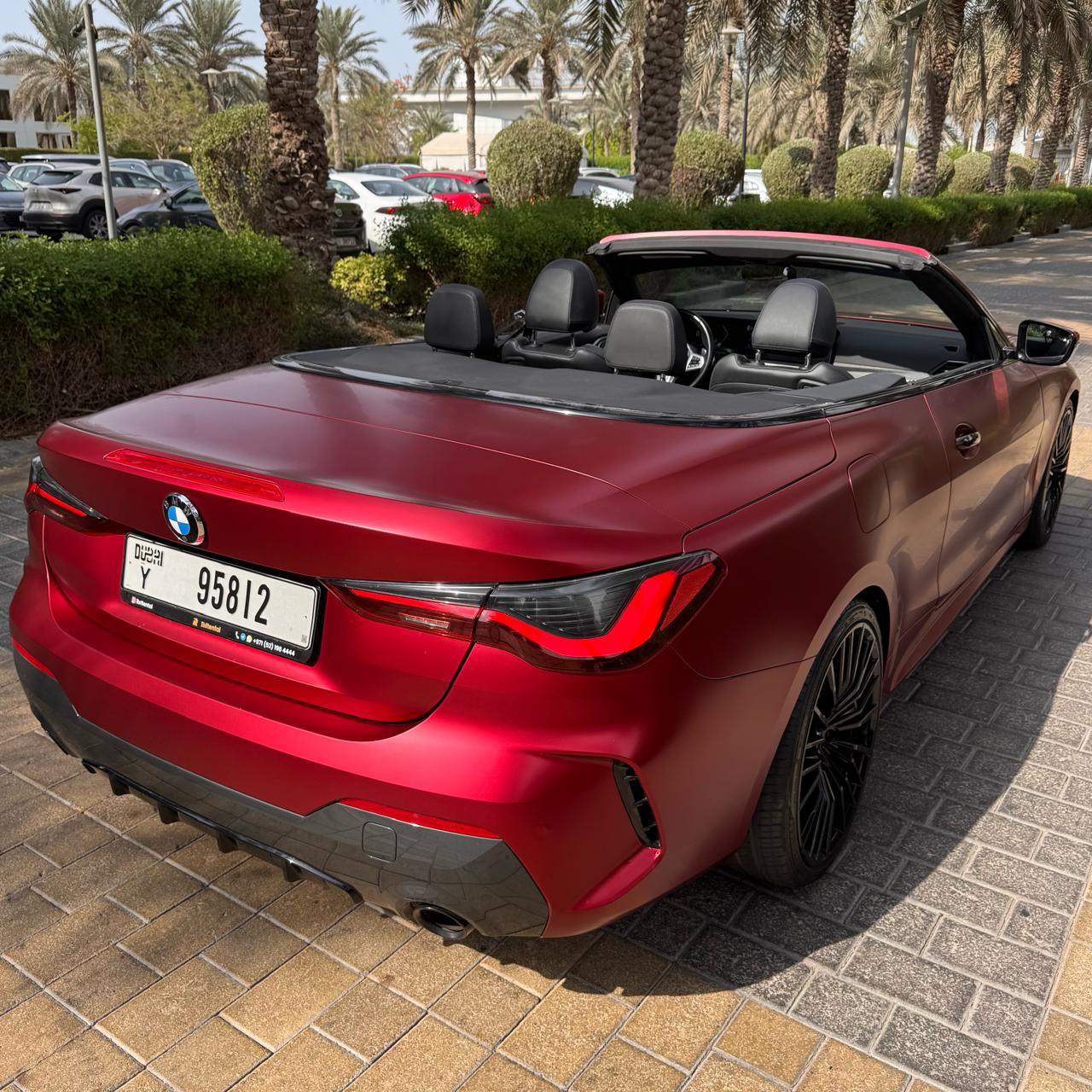BMW 430i  Convertible  RED 2024 Rental Dubai