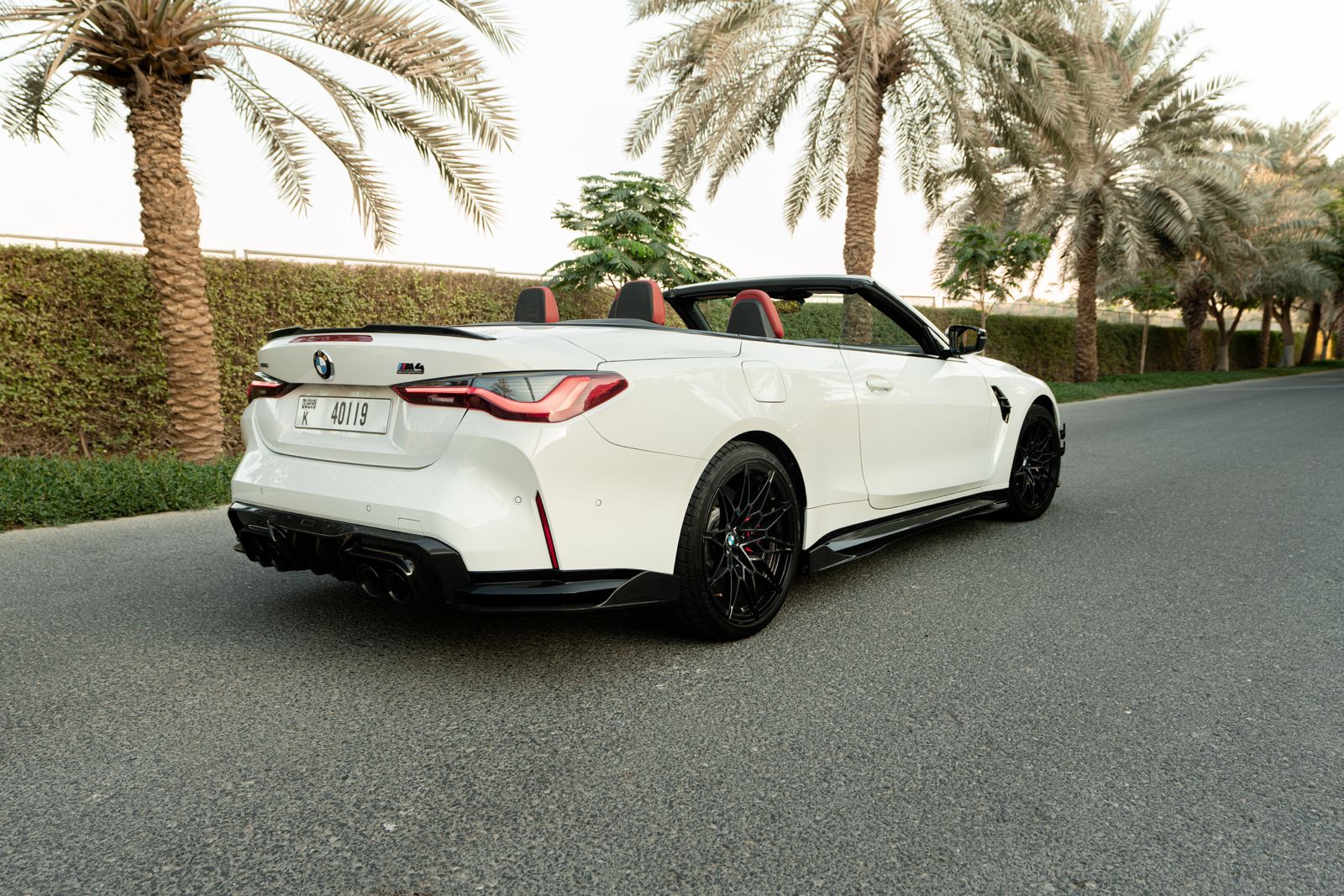 BMW M4 Competition Convertible 2024  WHITE 2024 Rental Dubai