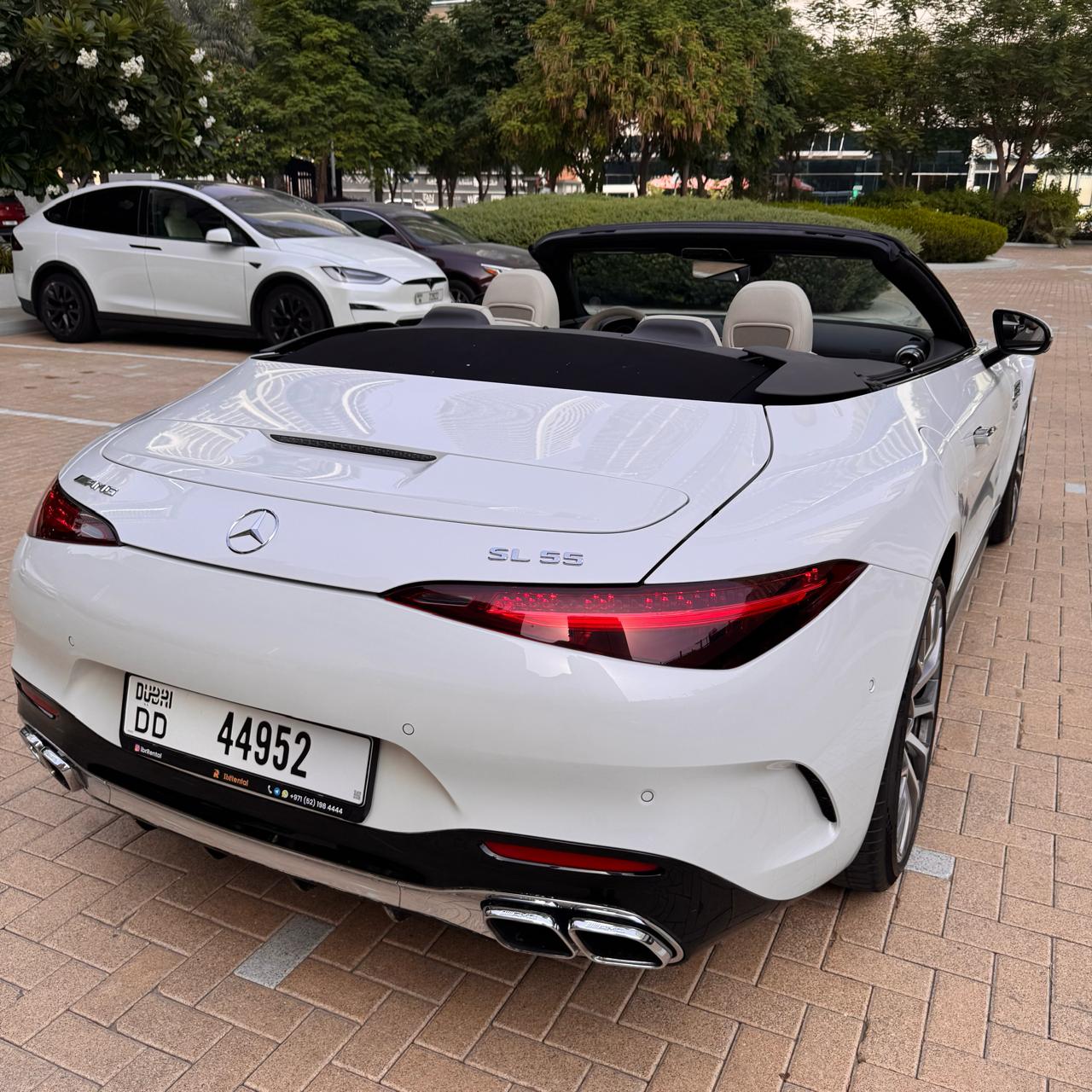 Mercedes AMG SL 55  WHITE 2023 Rental Dubai