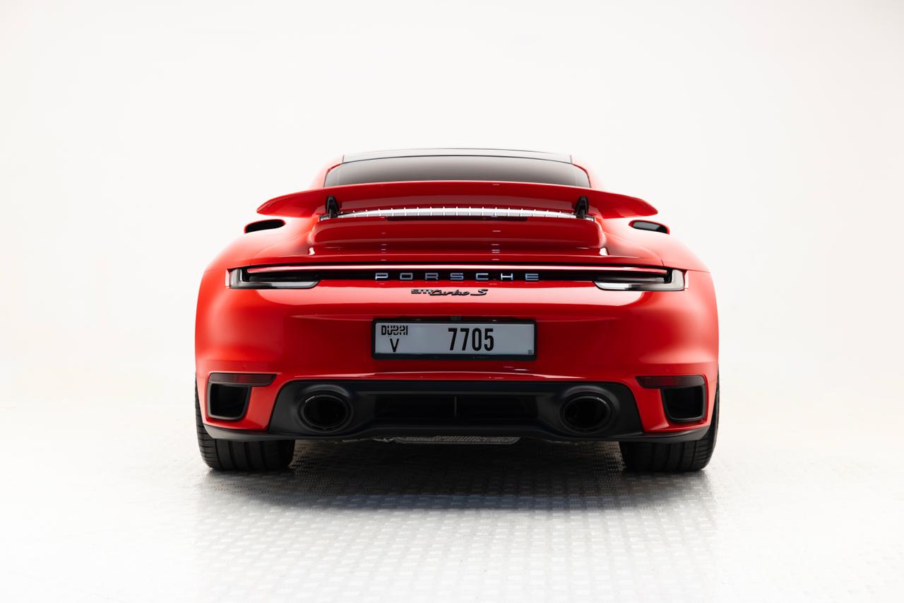 Porsche 911 Turbo S (Orange)  ORANGE 2024 Rental Dubai