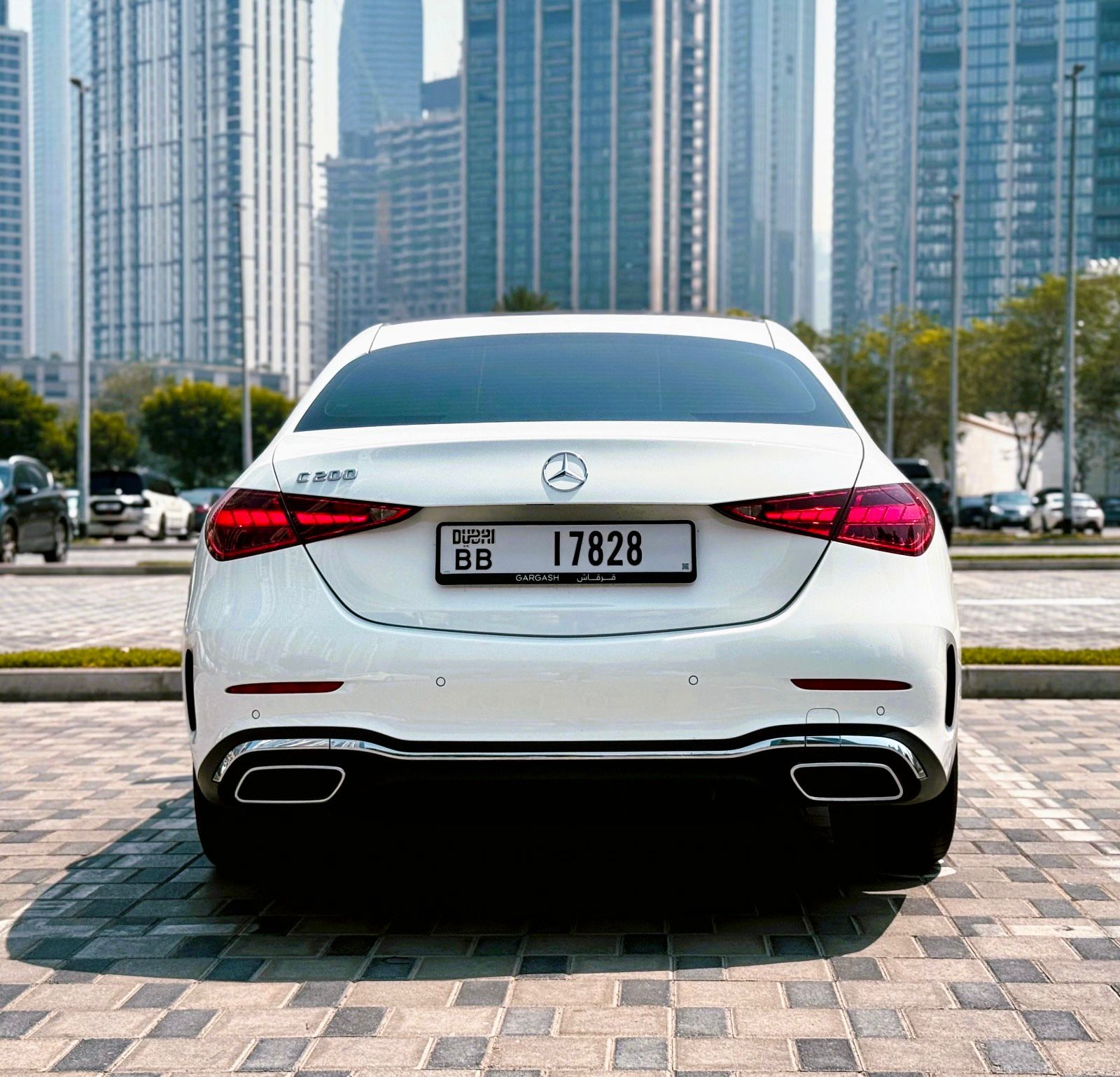 Mercedes Benz C200 2025  WHITE 2025 Rental Dubai