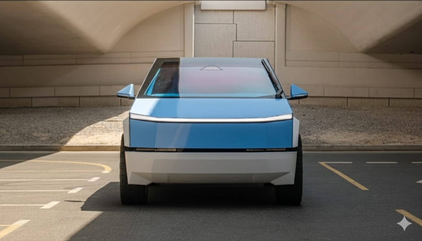 Tesla Cybertruck Beast  BLUE 2024 Rental Dubai